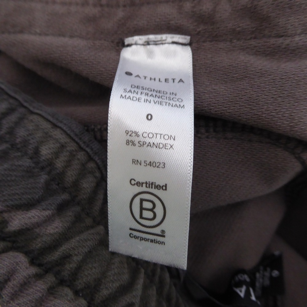 Athleta Farallon Joggers Camo Brown Elastic Waist Drawstring Women's Size 0 - Picture 10 of 11